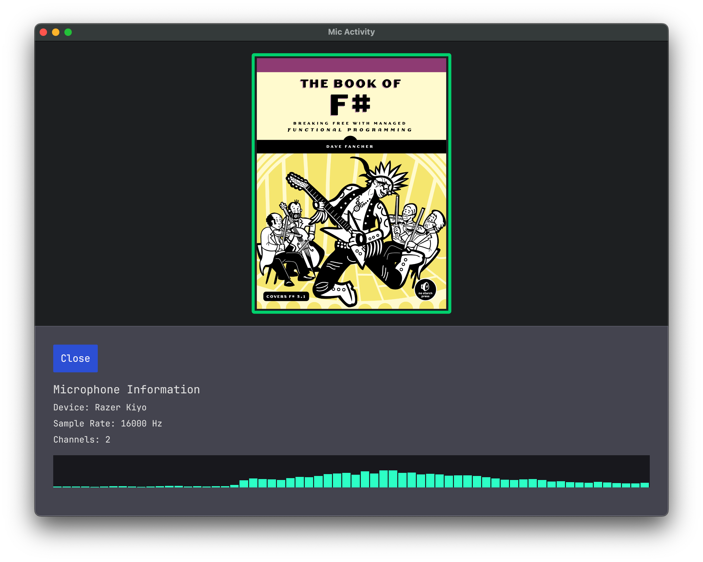 Using the cover of a fun F# book